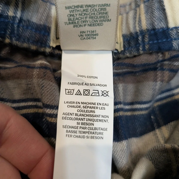 NWT LL Bean Men's 2XL Lounge Pants Plaid Pajama - Picture 5 of 5